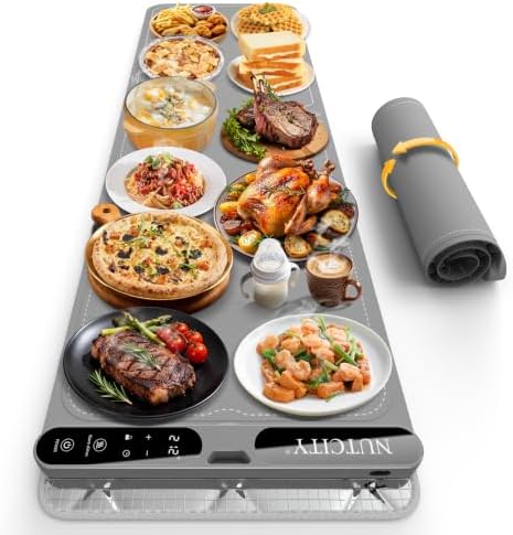 Warming Mat for Food Extra Large 47" x 15" with Insulation Pad by NUTCITYHomeAppliances