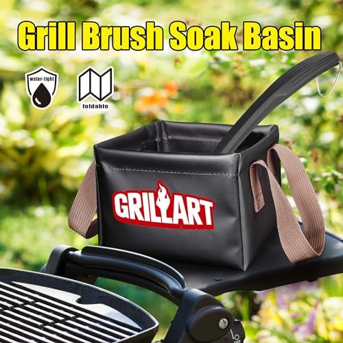 "GRILLART Grill Brush Bristle Free, Soak Basin, Perfect Partner for SteamWizards Grill Brush (Only Soak Basin No Grill Brush)" - Image 2