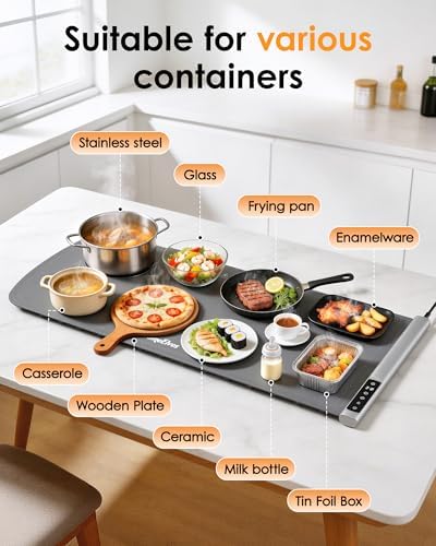 Warming Mat for Food 36"x16" with Heat Resistant Mat - Image 6