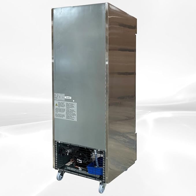 Commercial Freezer 1-Door Solid Upright Reach in Stainless Steel NSF certified 28" Width, Capacity 18 Cuft, Bottom Mounted Restaurant Quality Kitchen Cold -8°F