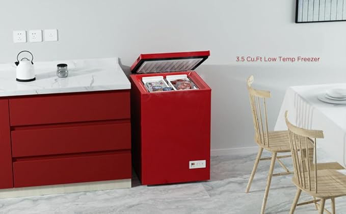 ADT Low temperature Chest Freezer 3.5 Cubic Feet Free-Standing Top Door Freezers 14℉ to -40℉