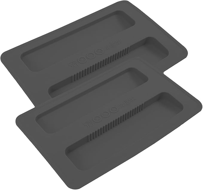 2 Pack Toaster Cover 2 Slice Toaster Cover Silicone Toaster Lid Bread Machine Cover Bread Maker Accessories (Black)