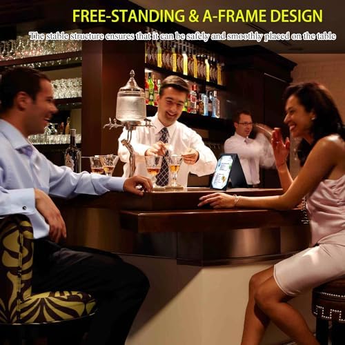 Leather Table Tent Menu Holder Sign Display Cafe Bar Cocktail Drink Restaurant Table Tents Menu Cover Desk Sign Stand A Frame Table Tent 4x6 inch - Image 4