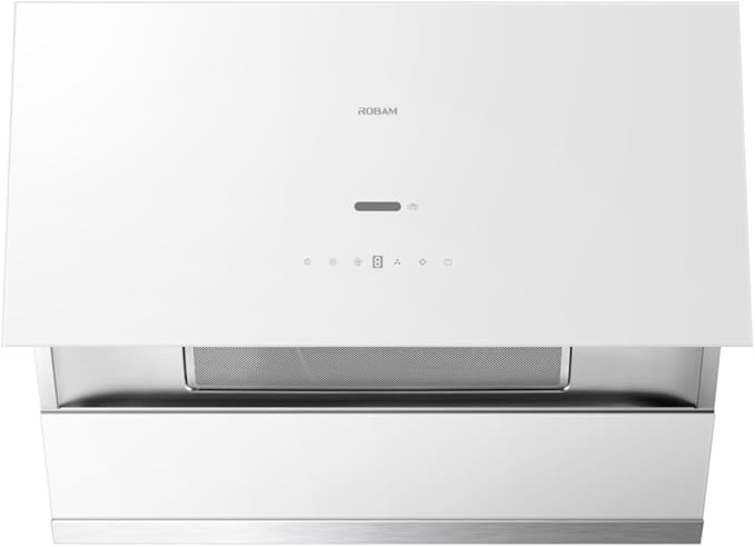 ROBAM Under Cabinet or Wall Mount Kitchen Range Hood 30" R-Max3 White, 1200CFM Auto-Adjust Speed Control with LED Lights Vent Hood, Fingerprint Resistance and R-Link Tech