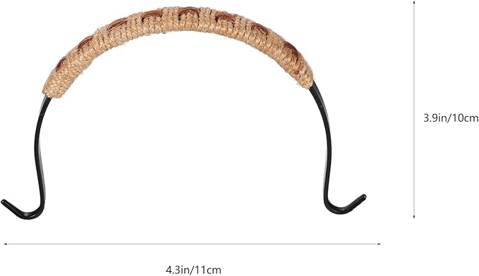 Hemoton Ergonomic Teapot Handle Replacement Woven Rope Grip Heat Resistant Kettle Handle Daily Use Teapot Accessory 6X4X0.6 Inch