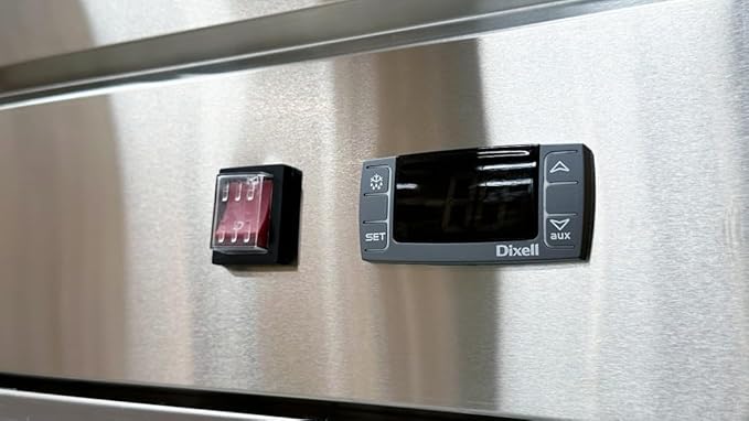 Commercial Freezer 3-doors Solid Reach in Upright Bottom NSF Mounted Stainless Steel 82" Width, Capacity 65 Cuft, Restaurant Quality Kitchen Cold -8°F
