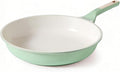 SENSARTE Nonstick Ceramic Frying Pan Skillet, 8 Inch Omelet Pan, Healthy Non Toxic Chef Pan, Induction Egg Pan with Heat Resistant Handle, Dishwasher Safe, PFAS-Free, Green