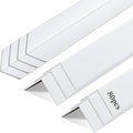 Sasylvia 80 Pcs Wall Corner Protector Guards, 1-1/8 x 48 Inches, Avoid Scratching Scuffs, Vinyl Corner Trim Molding, Ease Install and Cleaning for Door Countertop Furniture Cabinet Protection(White)