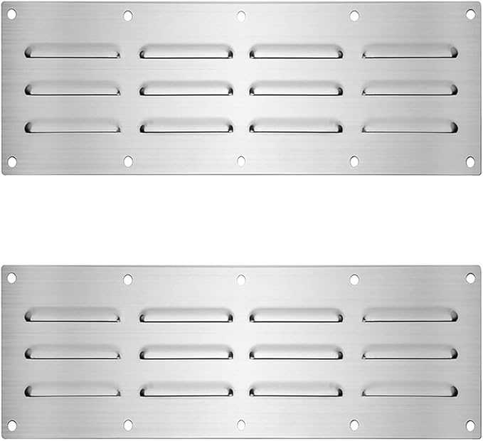 2 Rustless Ventilation Canopies Tall Efficiency Grilles Low Maintenance for Kitchen Bathroom Oxidation Immune Fretwork