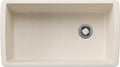 BLANCO 443071 Diamond Silgranit Super Single Undermount Kitchen Sink, 33.5" L X 18.5" W - Soft White