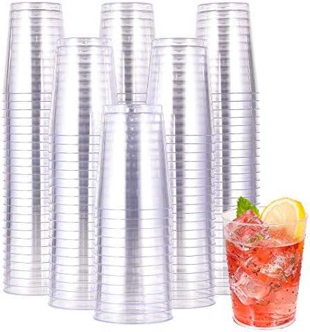 JOLLY CHEF 200 Pack 10 oz Clear Plastic Cups, Disposable Party Cups by JOLLYCHEF