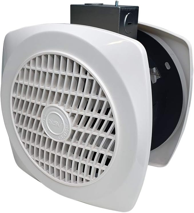 BV Ventilation Exhaust Fan for Home 90 CFM - Wall Fan 4.0 Sones Quiet & Efficient Room-to-Room Airflow, up to 85 sq ft | 6" Diameter | Customizable Vent Fan - Removes Heat, Odors, Smoke & Humidity