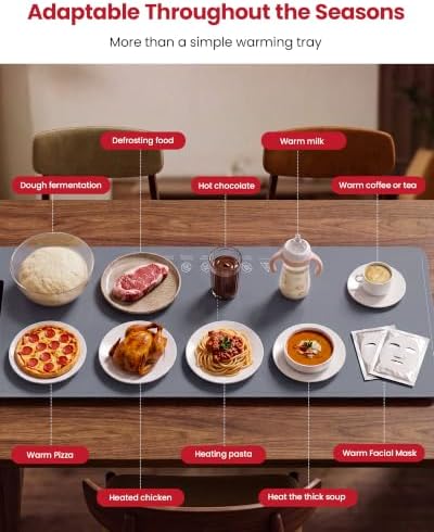Double-Zone Silicone Food Mat, 2 Independent Temp Zones Countertop - Image 6