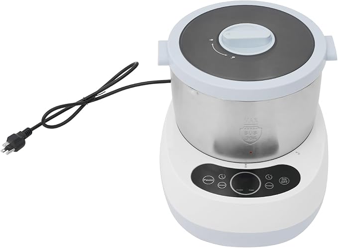 Electric Dough Maker Machine Flour Mixer, 230W 5.3QT Large Capacity Commercial Dough Kneading Machine with Ferment Function, Smart Timer, Digital Display for Home, Pizzerias, Restaurants