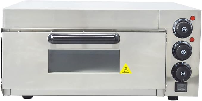 Commercial Movable Electric Single Deck Pizza Oven Multipurpose Indoor Pizza Oven 110V 2KW
