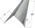 Brushed 304 Stainless Steel Corner Guards, 48" Wall Protectors, 20ga & 16ga, Available in 1/2" to 4", Multi-Pack Options (1, 2, 5, or 10) (2, 2 x 2, 16ga, with Hug Edges)