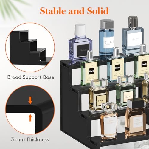 Lifewit Perfume Organizer, Cologne Stand Tool-Free Assembly, 9", 2 Pcs - Image 2