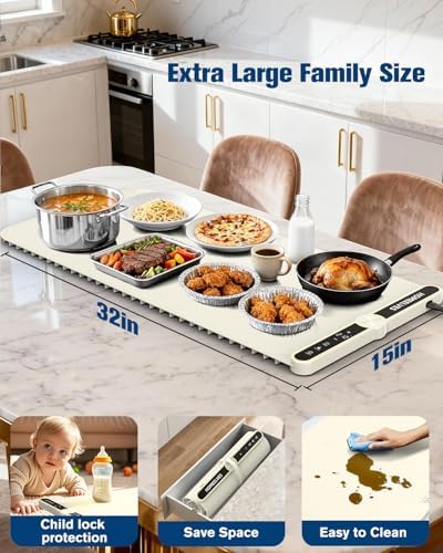 Warming Mat for Food,Rapid Heating Food Warming Mat - Image 5