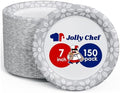 JOLLY CHEF 7 inch Disposable Paper Plates 150 Pack by JOLLYCHEF