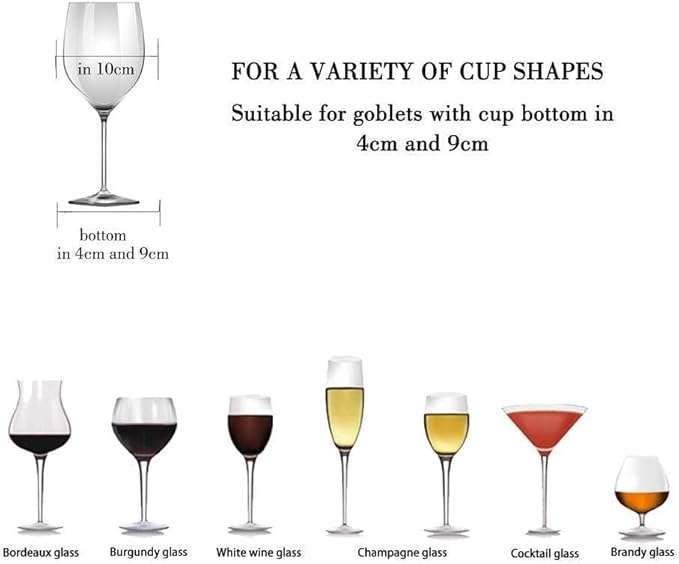 Wine Glass Rack - Under Cabinet Stemware Wine Glass Holder Glasses Storage Hanger 1 Pack Metal Organizer for Bar Kitchen 5 Rows Black