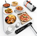Warming Mat for Food, Voriah Electric Warming Tray with 99H Timer & 8 Temperature Settings, Foldable Food Warmer with °C/°F Switch, Keeps Food Warm at Buffets, Sabbath, Family Gatherings(White) by Leteveryoneenjoylife
