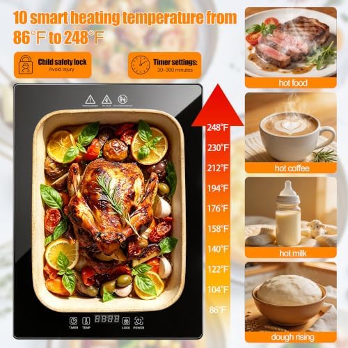 Electric Warming Tray，Food Warmers for Parties Buffet with Thermostat - Image 4
