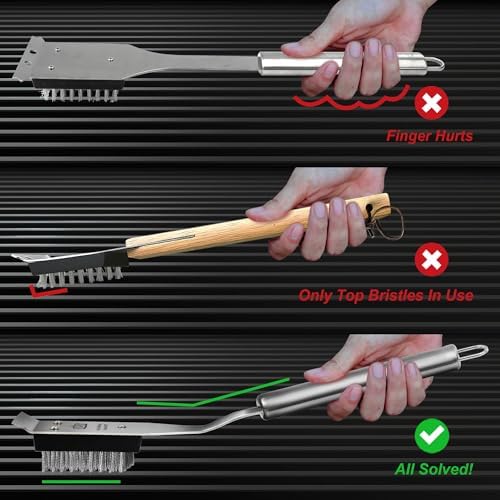 GRILLART Grill Brush and Scraper Replacement Head - 2PCS - Image 5