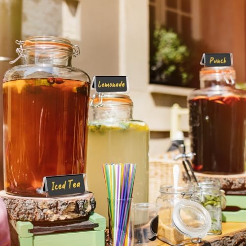 Domensi 8 Pcs Acrylic Coffee Tent Sign Double Sided Table Decaf Coffee Tea - Image 6
