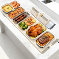 XXXL Food Warming Mat for Buffets, (47"x15") Extra Large Electric Food Warming Mat with [Heat-Resistant Mat], 7 Level Temp & 8 Hours Timer, Portable Food Heating Pad for Party Countertop, Beige by NtoaujaoPilatesReformerSet