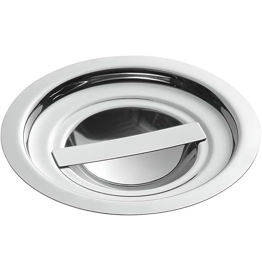 OCS Parts Pro Series Stainless Steel Cover for 1.25 Quart Bain Marie Pots | 3-15/16" Bain Marie Pot Lid with Handle