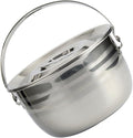PRETYZOOM Camping Griddle Camping Pot Jacketed Kettle Thicken Child Stainless Steel Thicken Stew Pot Camp Cooking Stainless Steel Cookware