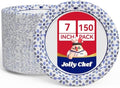 JOLLY CHEF 7 inch 150 Pack Disposable Paper Plates by JOLLYCHEF