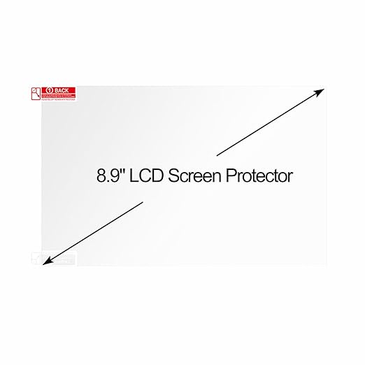 10PCS 8.9 inch LCD Screen Protector Film: Scratch-Resistant High Light Transmittance Protective Films for LCD Resin 3D Printer Elegoo Saturn and Anycubic Photon Mono X/Voxelab Proxima