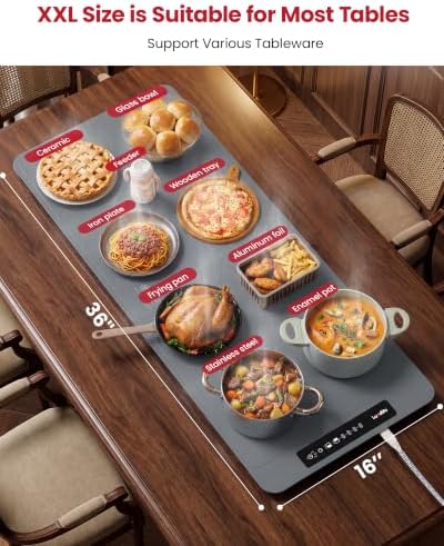 Double-Zone Silicone Food Mat, 2 Independent Temp Zones Countertop - Image 2