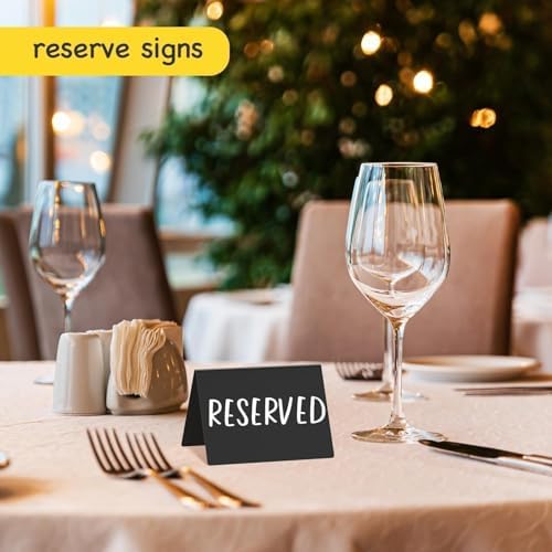 12 Pcs Food Labels for Party Buffet 4"x3" Mini Chalkboard Signs for Food - Image 4