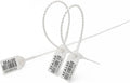 500 White Plastic Barcode Seals, Numberd Plastic Tamper Seals Security Tags, Pull-Tite Safety Zip Ties, Tamper Proof Tags Plasic Locks for Fire Extinguishers