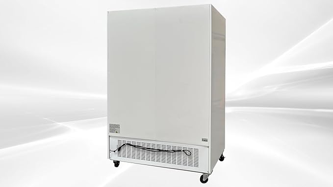 Commercial 2 Glass Door Freezer, ETL Upright Display Merchandiser, Aluminum Interior, LED Lighting for Shop, Restaurant 53" W 45 cu. ft., -10°F~ 0°F