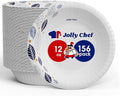 JOLLY CHEF 156 Count Paper Bowls with Leaf Floral Print 12 oz by JOLLYCHEF