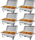 8QT Chafing Dish Buffet Set Stainless Steel Food Warmer 6 Pack by PRIJESSE