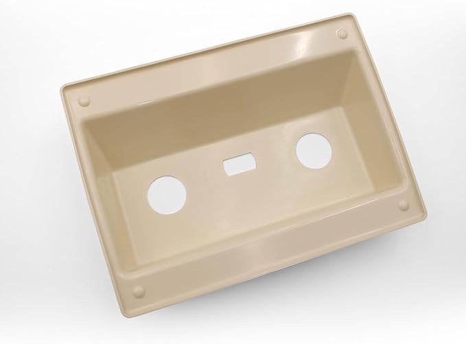 RV Faucet Bezel Stand Off Faucet Cover for Camper Van Travel Trailer Motorhome Shower Plate Replacement White (Parchment Bezel)