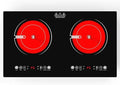 VBGK 2 Burner Electric Cooktop,110V 2400W Electric Stove Top with Touch Control,9 Heating Level,Timer & Kid Safety 2 burner cooktop.