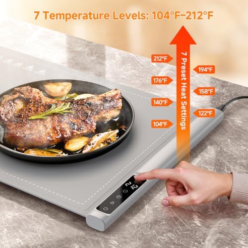 FEPPO Warming Mat for Food, 36"x16" Electric Food Warming Mat 500W - Image 5
