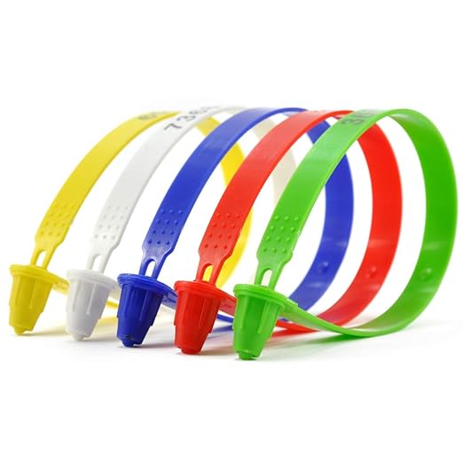 Leadseals(R) 1000 PCS Plastic Truck Door Seal Tamper Evident Security Tags Numbered Safty Disposable Locks for Trailer Logistics Transport Package Shipping