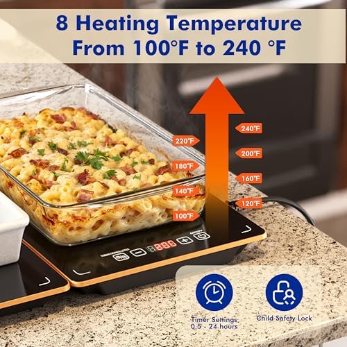 Electric Warming Trays for Buffets Party - 52 x 15 inches Food Warmers with Precise Temperature Control, Flexible Combination Buffet Servers and Warmers for Home Entertaining and Catering - Image 2