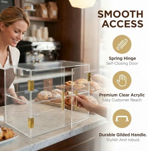 2 Tiers Countertop Bakery Display Case - Image 4