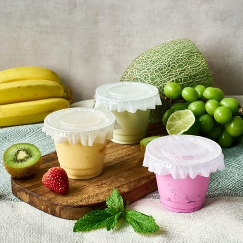 9 oz Clear Plastic Cups with Flat Lids, and Paper Lid Liners 200 Sets - Image 7