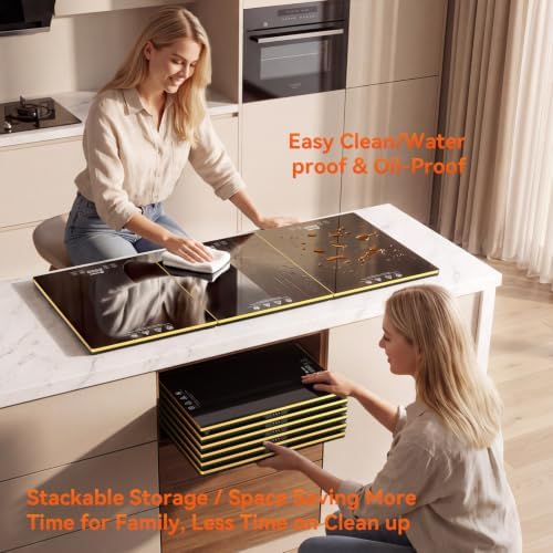 Commercial Electric Warming Tray for Buffet - Independent Temp 6 in 1 Black - Image 6