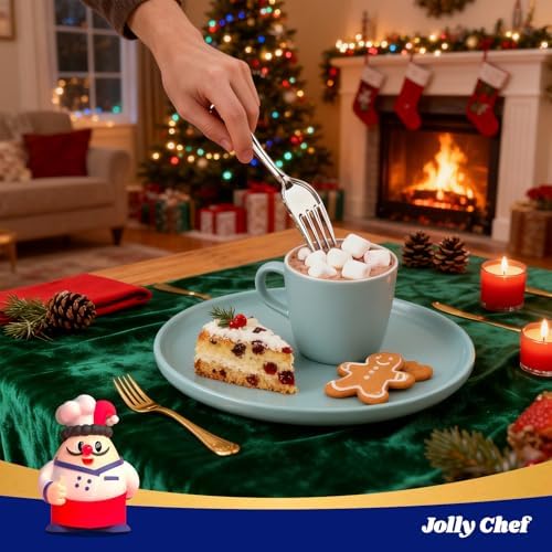 JOLLY CHEF Plastic Forks 7.28 Inch, Silver Plastic Forks 125 Count - Image 7
