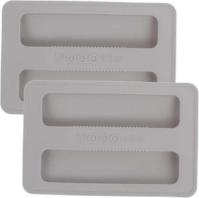 Cabilock Bread Machine Accessories 2-Piece Silicone Toaster Cover Lid for 2-Slice Toaster Dust Protection and Extend Appliance Life 6.25X3.93X0.70 Inch