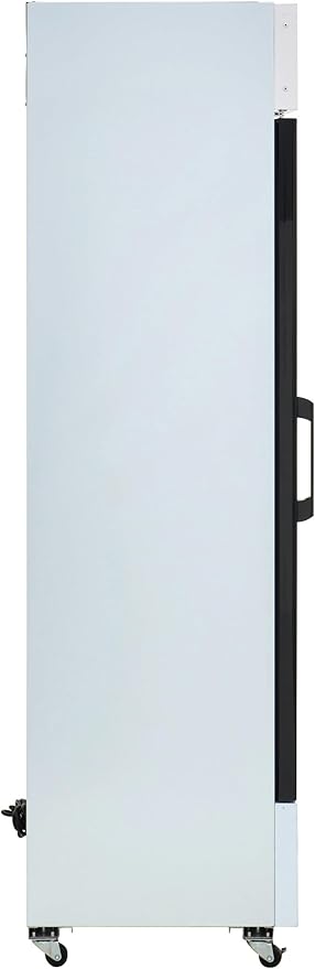 Kratos One Door Commercial Display Refrigerator with LED Interior Lighting, 13 Cubic Ft. Four Shelf Mobile White Display Refrigerator for Markets and Convenience Stores, 115V (32M-12A)